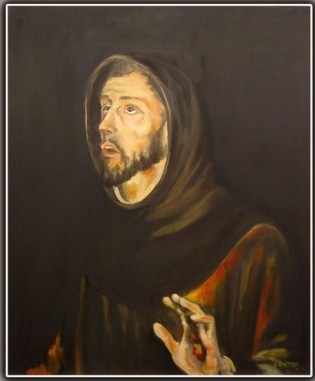 Imagen del lienzo de San Francisco de Antonia Contra