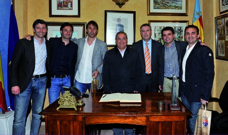 Miguel Ángel España, Santiago Devia, Julen Lopetegui, Ginés Melmolar